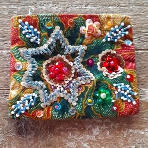 Vintage beaded coin purse